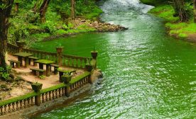 Swimming lake and picnic area