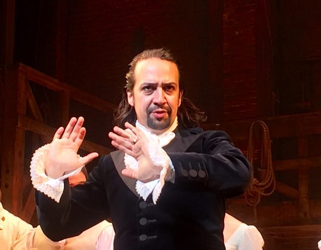 Lin-Manuel Miranda in Hamilton
