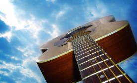 Guitar and sky