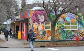 Graphic Mural-Cook Street in Victoria, BC