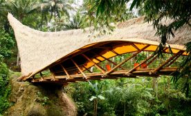 Bamboo bridge at Green School Bali