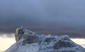 Walmart parking lot January, 2019 in Halifax Nova Scotia.